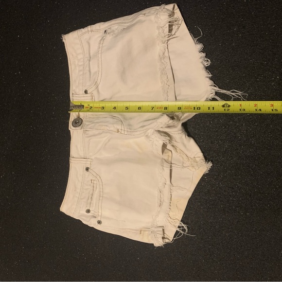 White Aeropostale shorts jean denim medium - Picture 7 of 8